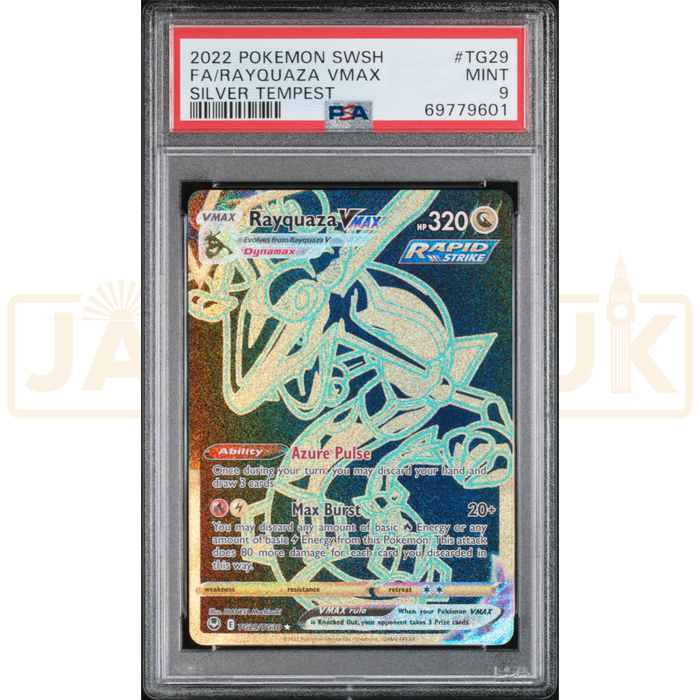 Pokemon Rayquaza VMAX Holo Silver Tempest TG29/TG30 English Graded Card PSA 9 #69779601