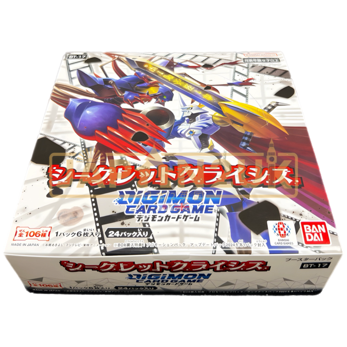 Digimon Secret Crisis BT-17 Japanese Booster Box Digimon Secret Crisis BT-17 Japanese Booster Box