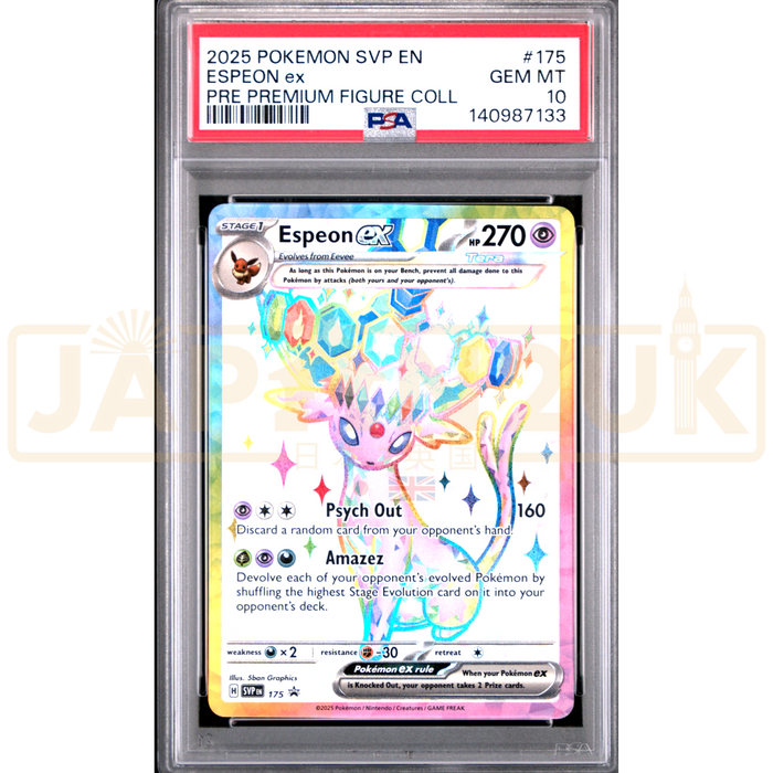 Pokemon Espeon ex Holo Promo SVP EN 175 English Graded Card PSA 10 #14 ...