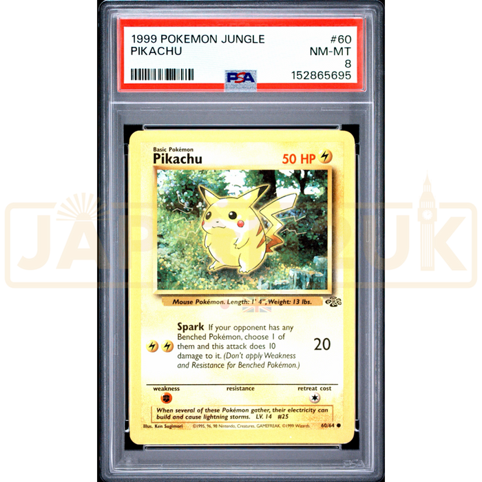Pokemon Pikachu Jungle 60/64 English Graded Card PSA 8 #152865695