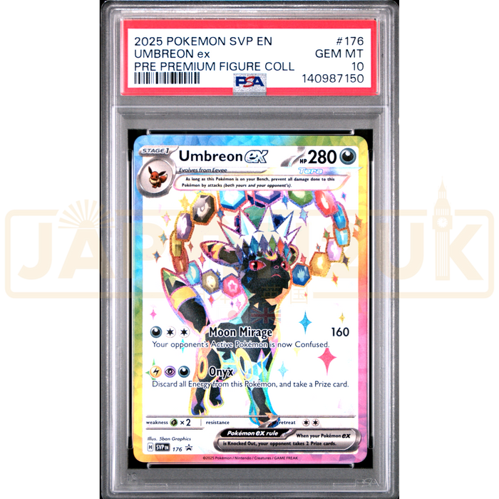 Pokemon Umbreon ex Holo Promo SVP EN 176 English Graded Card PSA 10 #140987150