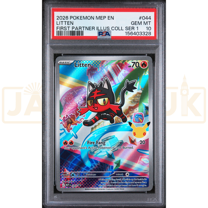 Pokemon Litten Promo MEP EN 044 English Graded Card PSA 10 #156403328