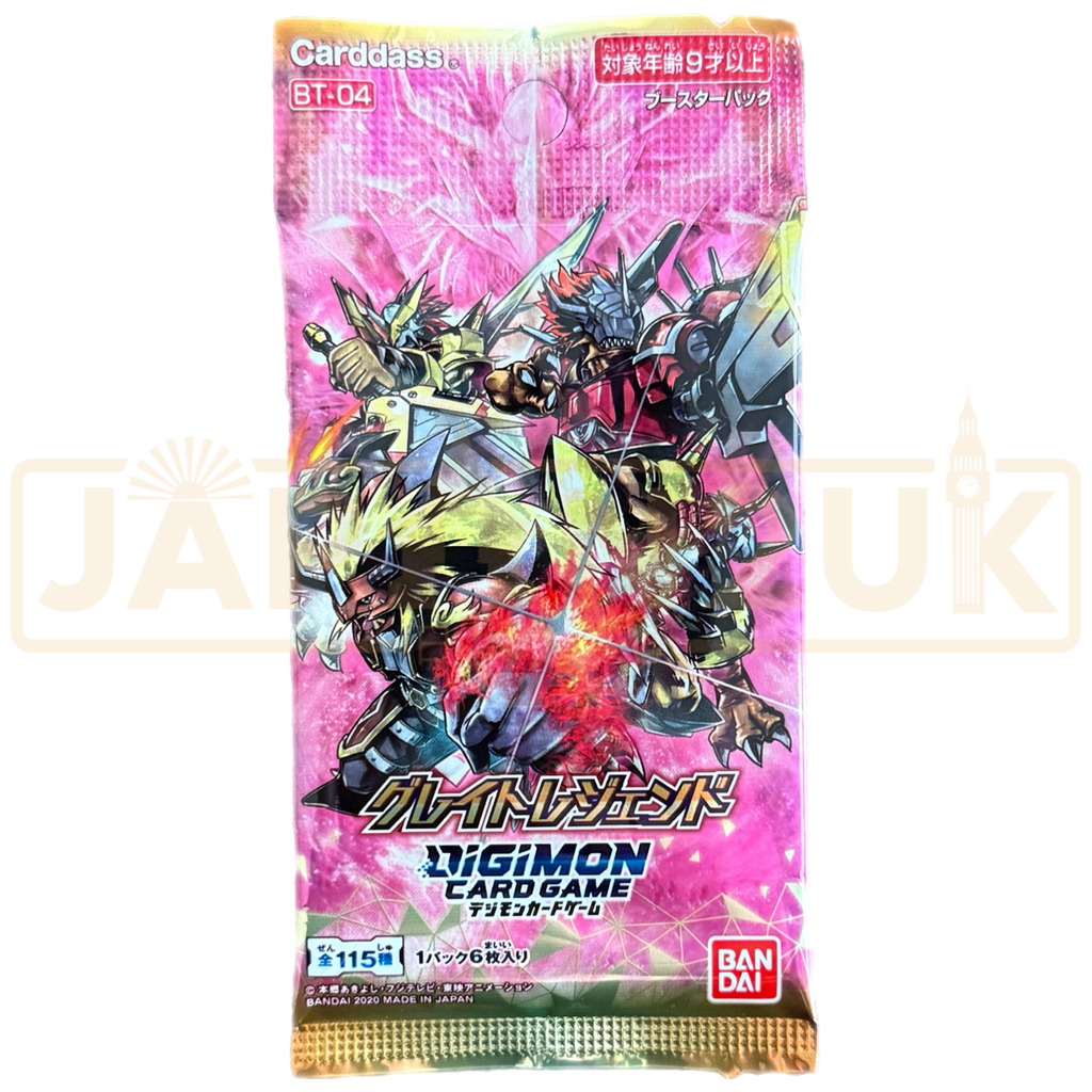 Digimon Card Game: Great Legend [BT-04] Booster Pack