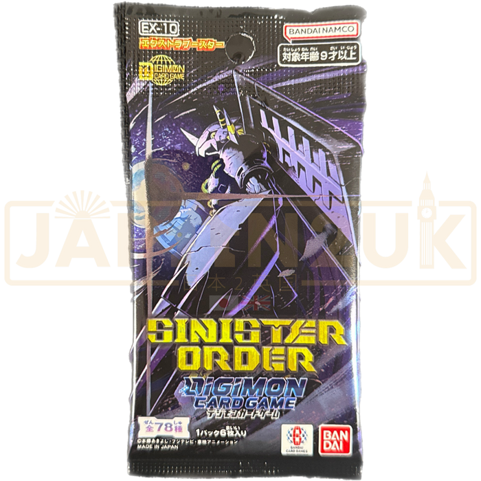 Digimon Sinister Order EX-10 Japanese Booster Pack