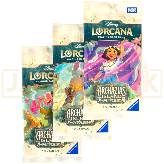 Disney Lorcana Archazia's Island Japanese Booster Pack Disney Lorcana Archazia's Island Japanese Booster Pack
