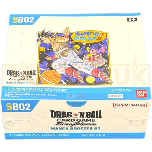 Dragon Ball Super Fusion Manga Booster 02 SB02 English Booster Box Japan2UK Dragon Ball Super Fusion Manga Booster 02 SB02 English Booster Box Japan2UK