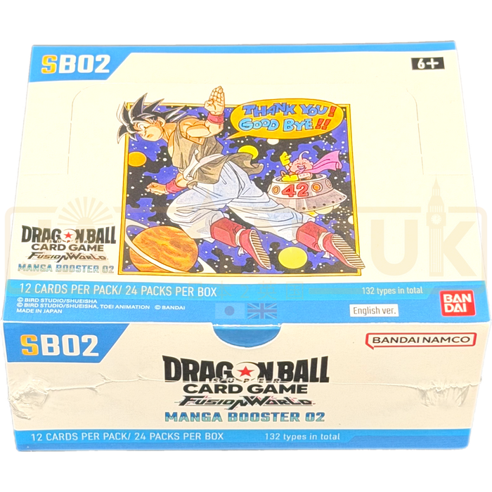 Dragon Ball Super Fusion Manga Booster 02 SB02 English Booster Box Japan2UK Dragon Ball Super Fusion Manga Booster 02 SB02 English Booster Box Japan2UK