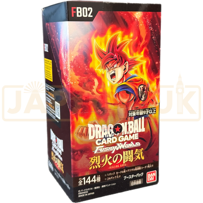 Dragon Ball Super Fusion World Blazing Aura FB02 Japanese Booster Box Dragon Ball Super Fusion World Blazing Aura FB02 Japanese Booster Box