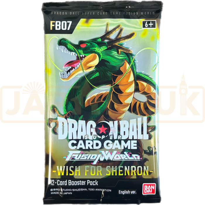 Dragon Ball Super Fusion World Wish For Shenron FB07 English Booster Pack