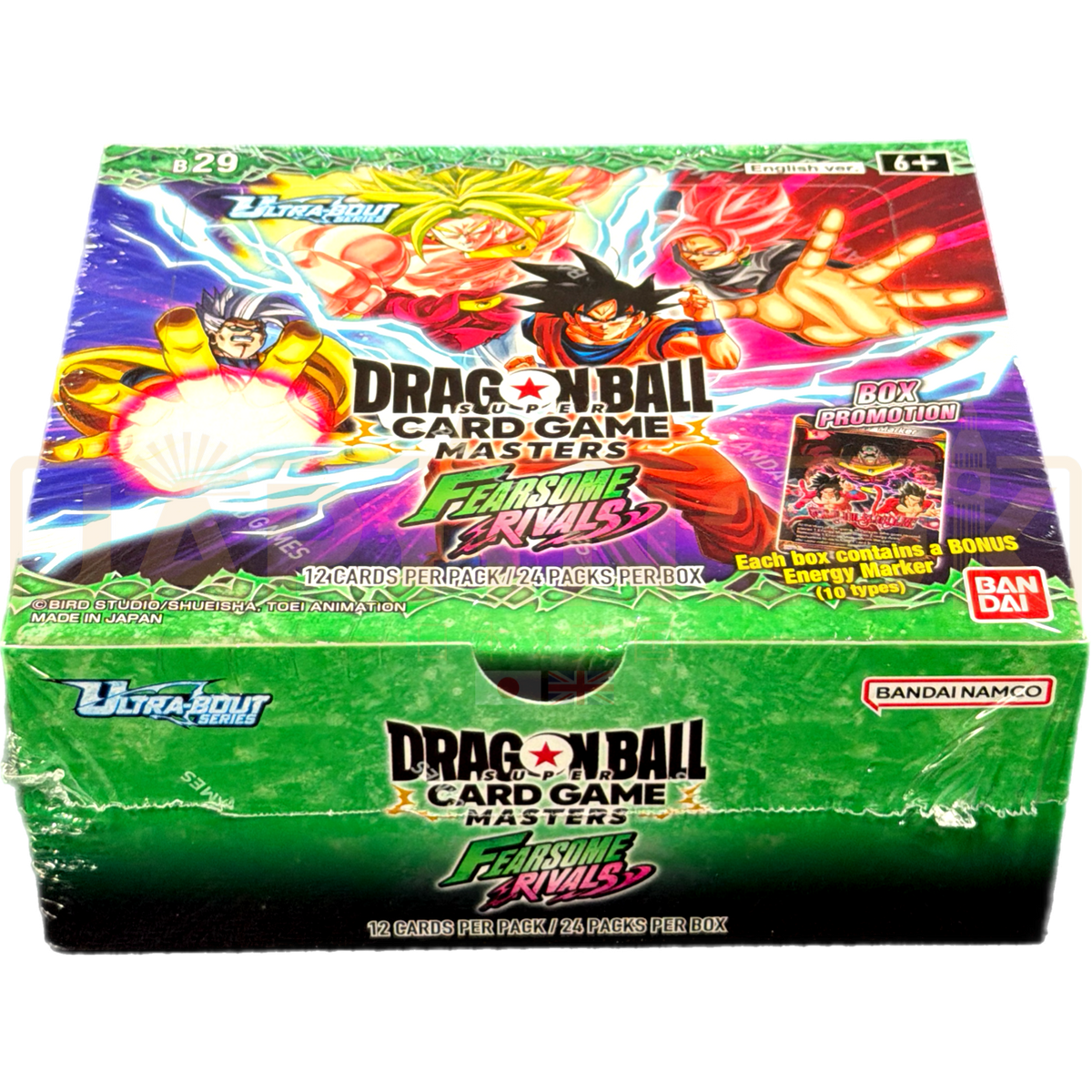 Dragon Ball Super Masters Fearsome Rivals B29 English Booster Box Japan2UK Dragon Ball Super Masters Fearsome Rivals B29 English Booster Box Japan2UK