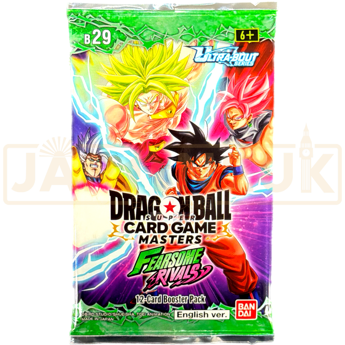 Fearsom Rivals Dragon Ball Super Masters Fearsome Rivals B29 English Booster Pack ...