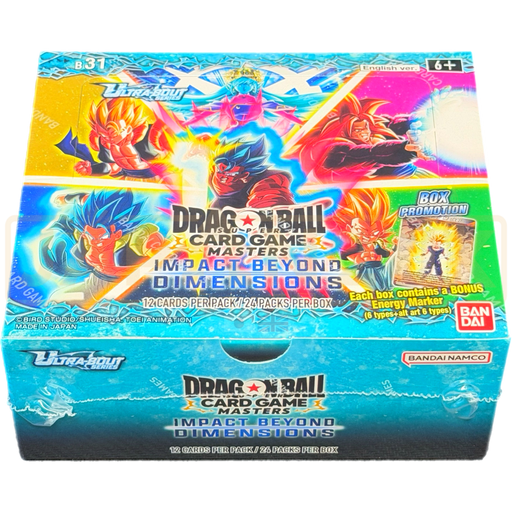 Dragon Ball Super Masters Impact Beyond Dimensions B31 English Booster Box
