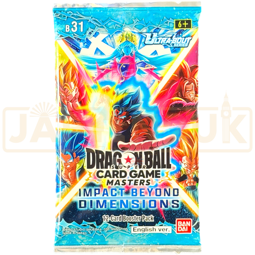 Dragon Ball Super Masters Impact Beyond Dimensions B31 English Booster Pack