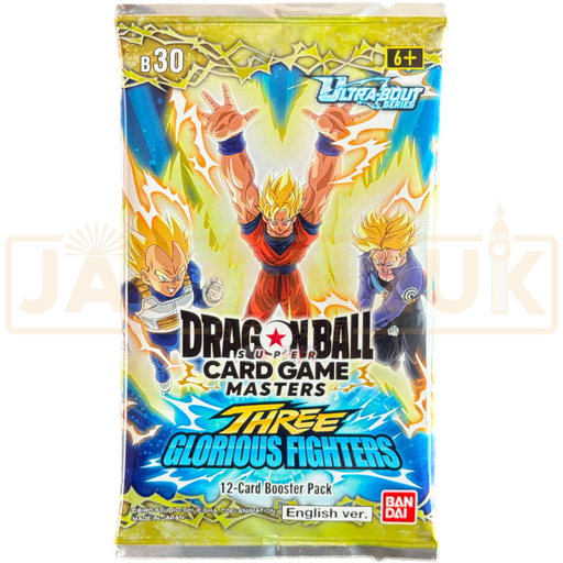 Dragon Ball Super Masters Three Glorious Fighters B30 English Booster Pack