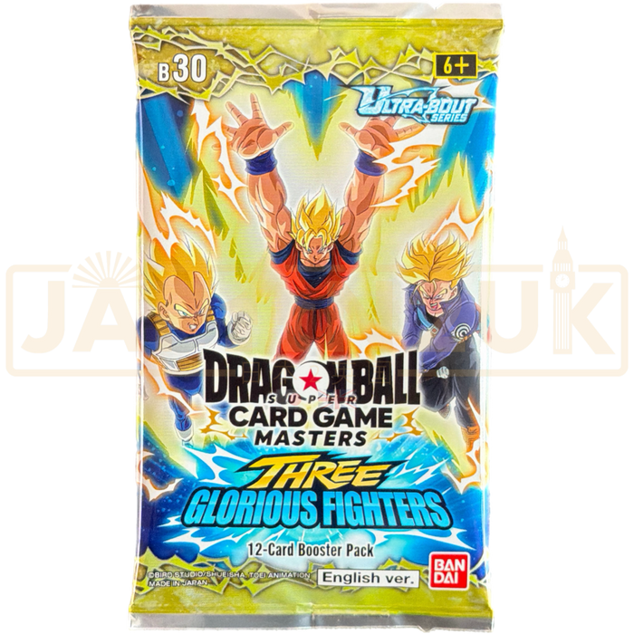 Dragon Ball Super Masters Three Glorious Fighters B30 English Booster Pack