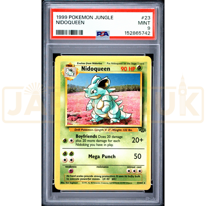 Pokemon Nidoqueen Jungle 23/64 English Graded Card PSA 9 #152865742