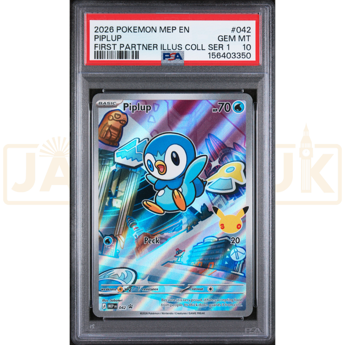 Pokemon Piplup Promo MEP EN 042 English Graded Card PSA 10 #156403344