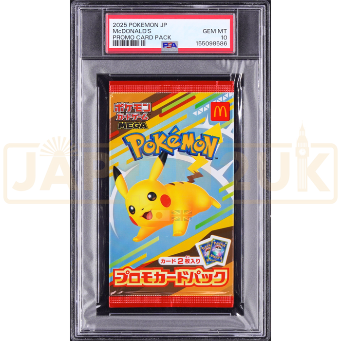 Pokemon McDonald's Happy Meal 2025 Promo Japanese Graded Booster Pack PSA 10 #155098586