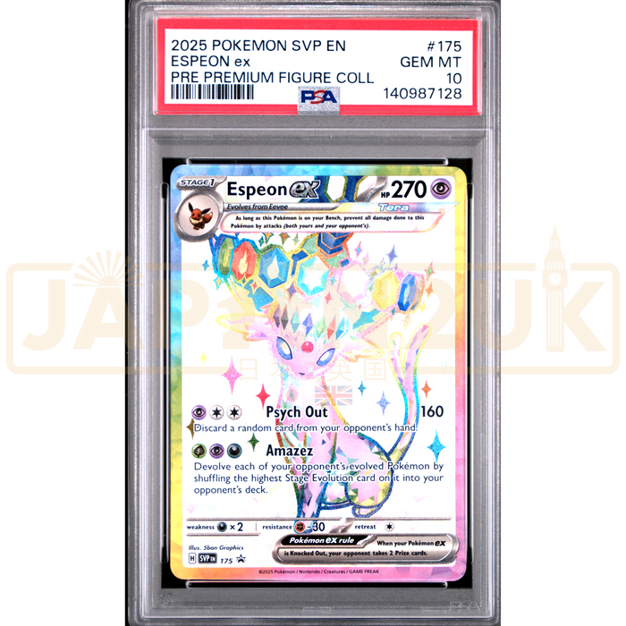 Pokemon Espeon ex Holo Promo SVP EN 175 English Graded Card PSA 10 #140987128