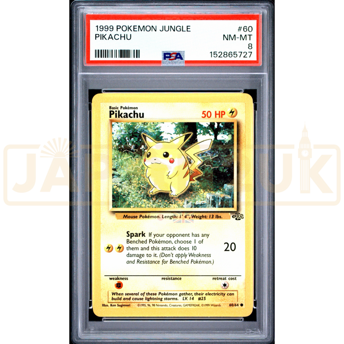 Pokemon Pikachu Jungle 60/64 English Graded Card PSA 8 #152865727