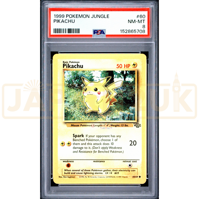 Pokemon Pikachu Jungle 60/64 English Graded Card PSA 8 #152865708
