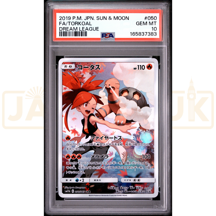 Pokemon Torkoal CHR Dream League sm11b 050/049 Japanese Graded Card PSA 10 #165837383