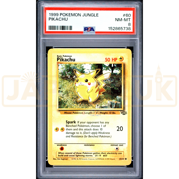 Pokemon Pikachu Jungle 60/64 English Graded Card PSA 8 #152865738