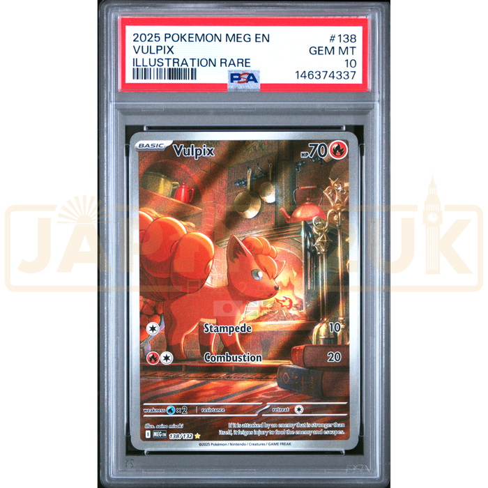 Pokemon Vulpix Mega Evolution MEG EN 138/132 English Graded Card PSA 10 #146374337