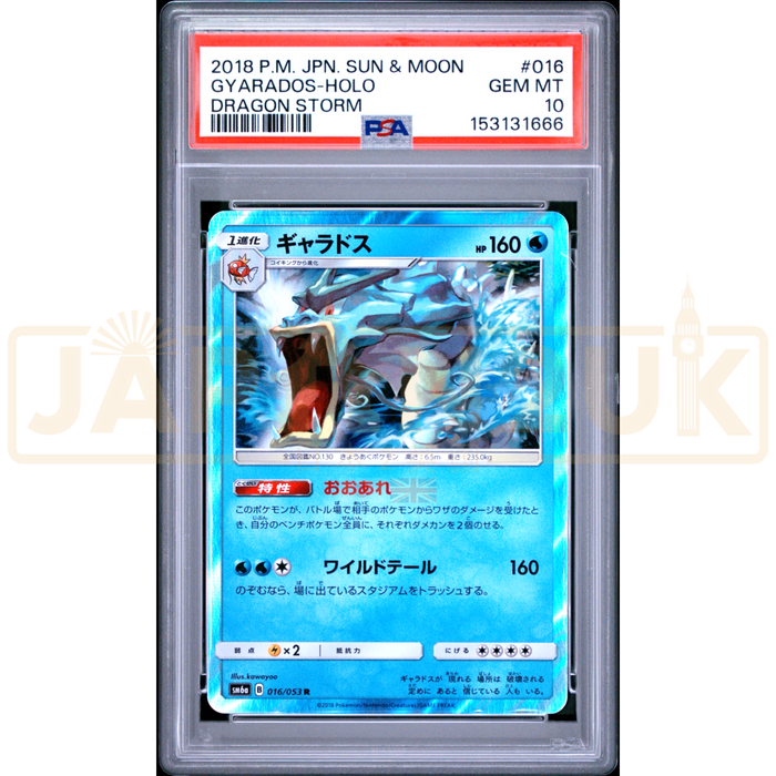 Pokemon Gyarados Holo Dragon Storm sm6a 016/053 Japanese Graded Card PSA 10 #153131666
