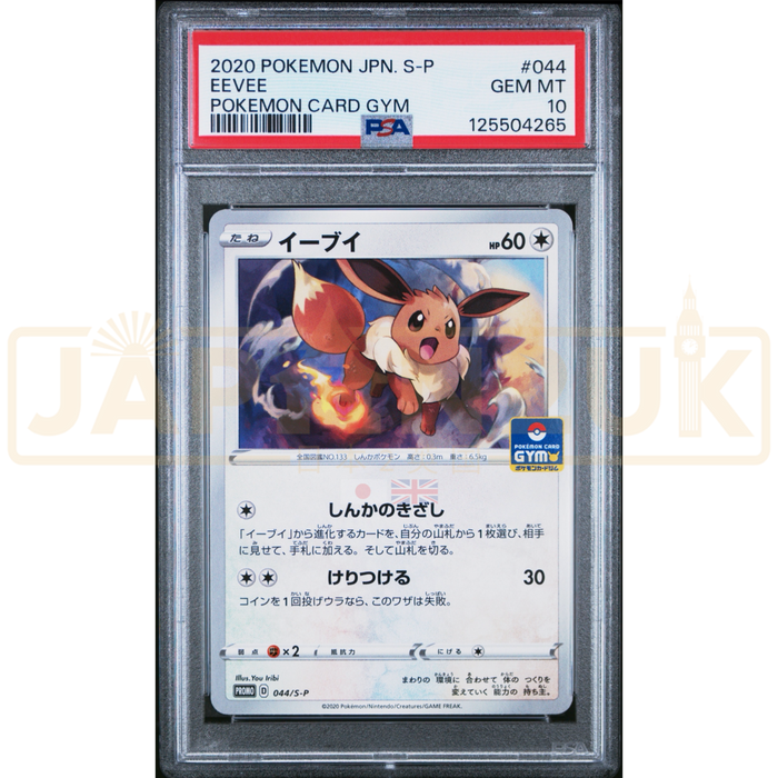 Pokemon Eevee Non Holo Gym Promo Card Pack 2 Promo 044/S-P Japanese Graded Card PSA 10 #125504265