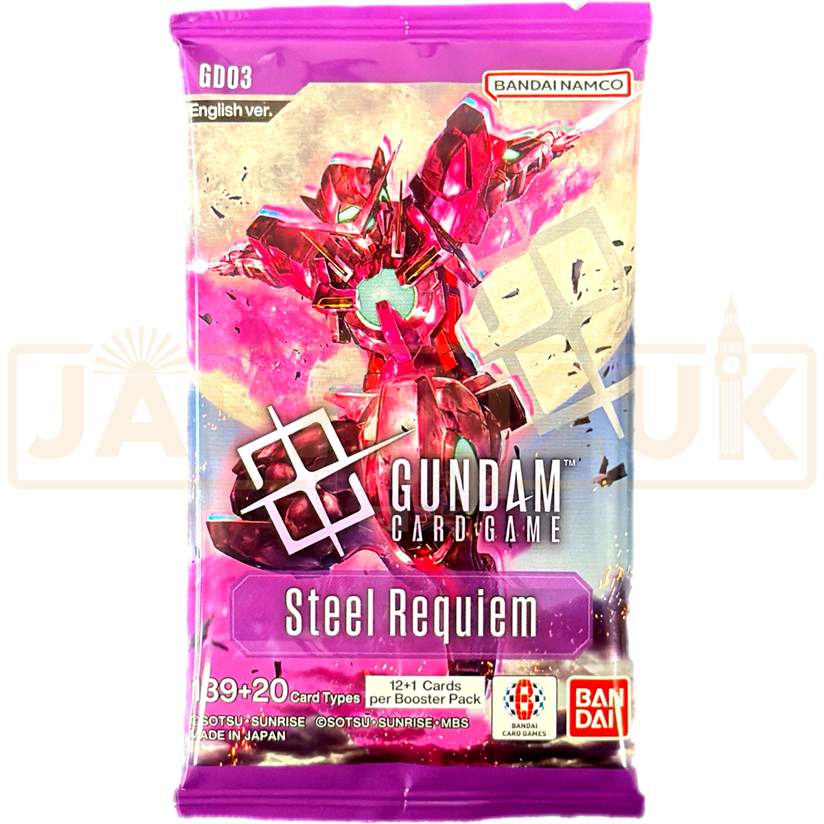 Gundam Card Game Steel Requiem GD03 English Booster Pack — Japan2UK