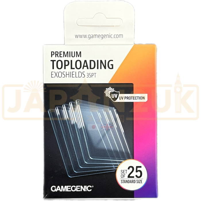 Gamegenic 35pt Rigid Plastic Premium Toploaders x25 (76mm x 101mm)