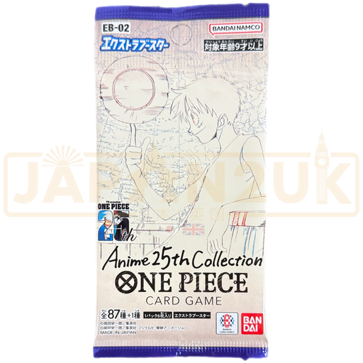 One Piece Anime 25th Collection Booster Pack EB-02 - Factory Sealed, Japanese, US Seller One Piece Booster Pack One Piece Anime 25th Collection Booster Pack EB-02 - Factory Sealed, Japanese, US Seller One Piece Booster Pack