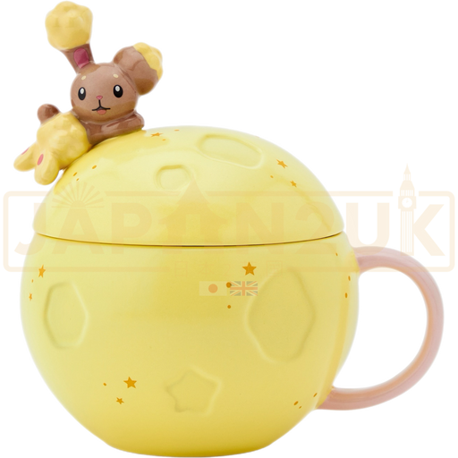 Pokemon Center Japan Buneary Yellow Ceramic Mug With Lid