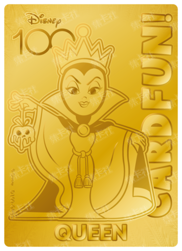 Cardfun Joyful Queen Gold 1/100 Stamped Lithography Disney 100 D100-GP59
