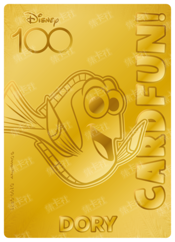 Cardfun Joyful Dory Gold 1/100 Stamped Lithography Disney 100 D100-GP71