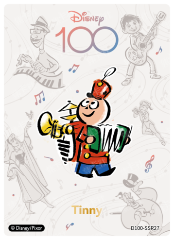 Cardfun Joyful Tinny Band Card Disney 100 D100-SSR27