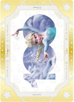 Cardfun Joyful Elsa Limited Art Gold Card Disney 100 D100-SP07