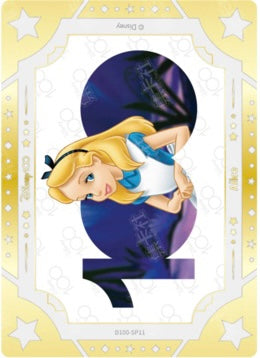 Cardfun Joyful Alice Limited Art Gold Card Disney 100 D100-SP11