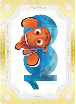 Cardfun Joyful Nemo Limited Art Gold Card Disney 100 D100-SP14