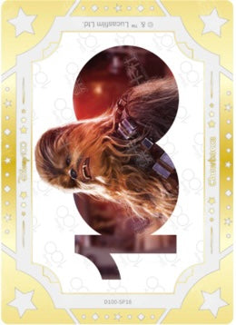 Cardfun Joyful Chewbacca Limited Art Gold Card Disney 100 D100-SP18