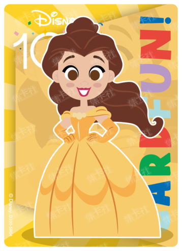 Cardfun Joyful Belle Rainbow Card Disney 100 D100-SR04