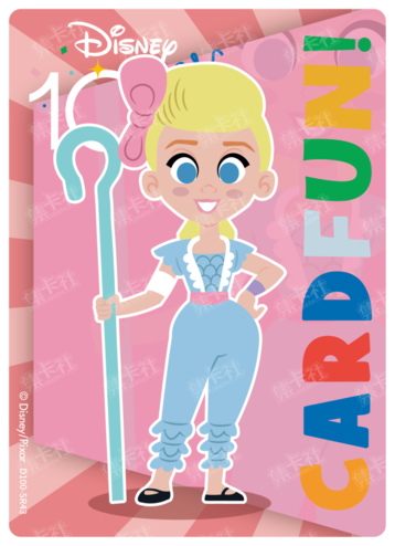Cardfun Joyful Bo Peep Rainbow Card Disney 100 D100-SR43
