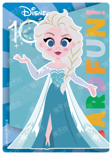 Cardfun Joyful Elsa Rainbow Card Disney 100 D100-SR77