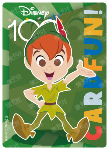 Cardfun Joyful Peter Pan Rainbow Card Disney 100 D100-SR83