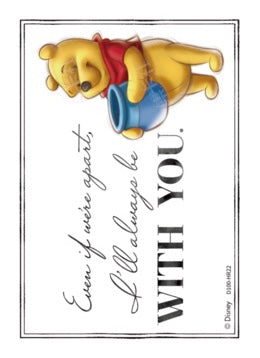 Cardfun Joyful Winnie The Pooh Lenticular Card Disney 100 D100-HR22