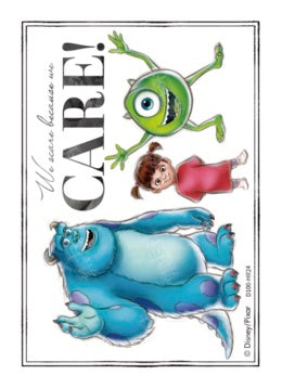 Cardfun Joyful Mike Wazowski & James P. 'Sulley’ Sullivan & Boo Lenticular Card Disney 100 D100-HR24