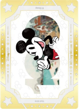 Cardfun Joyful Mickey Mouse Limited Art Gold Card Disney 100 D100-SP01