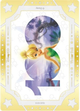 Cardfun Joyful Tinker Bell Limited Art Gold Card Disney 100 D100-SP09