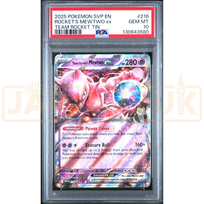 Pokemon Team Rocket's Mewtwo Ex Holo Promo SVP EN 216 English Graded Card PSA 10 #130643580